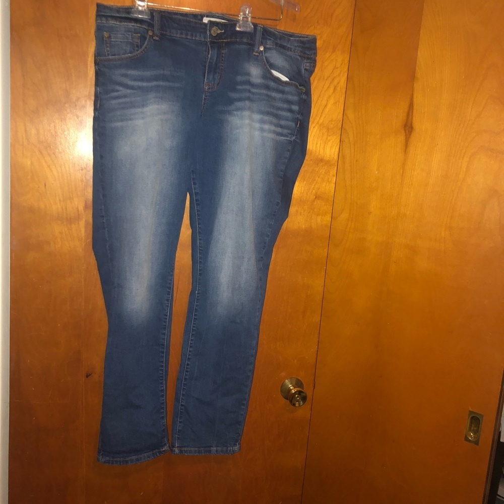 Torrid boyfriend straight blue jeans size 16